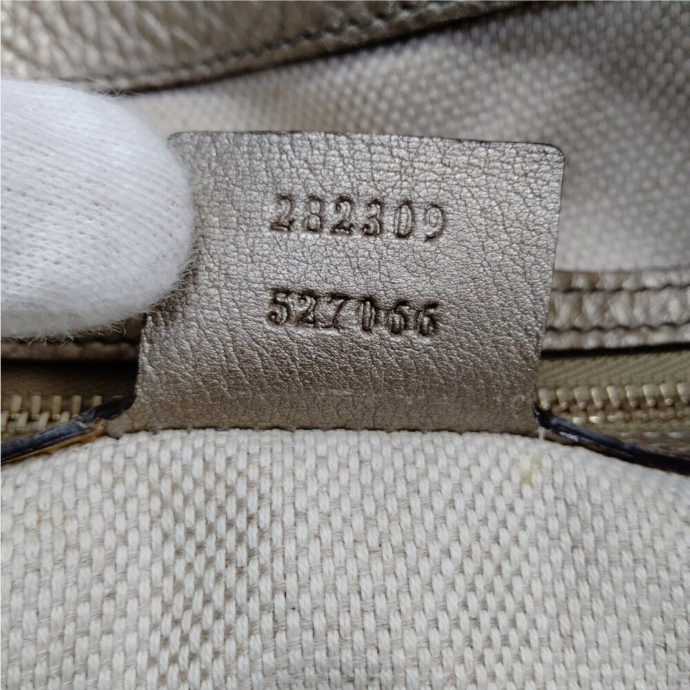 Gucci Bronze Soho Shoulder Bag in Pebbled Leather - Picture 9 of 9